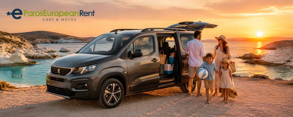 Family Car Rental in Paros